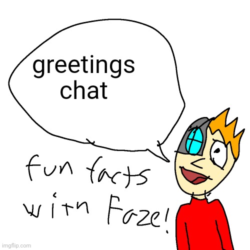 Ccfxtdvdfffyf? | greetings chat | image tagged in fun facts with faze | made w/ Imgflip meme maker