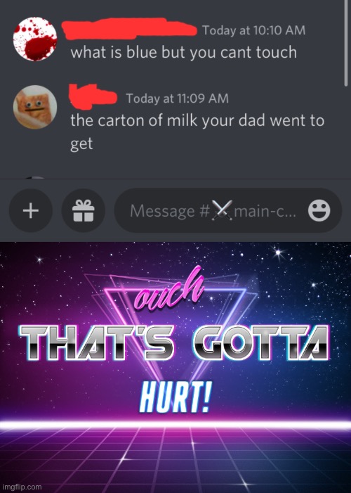 this literally just happened | image tagged in ouch that's gotta hurt | made w/ Imgflip meme maker