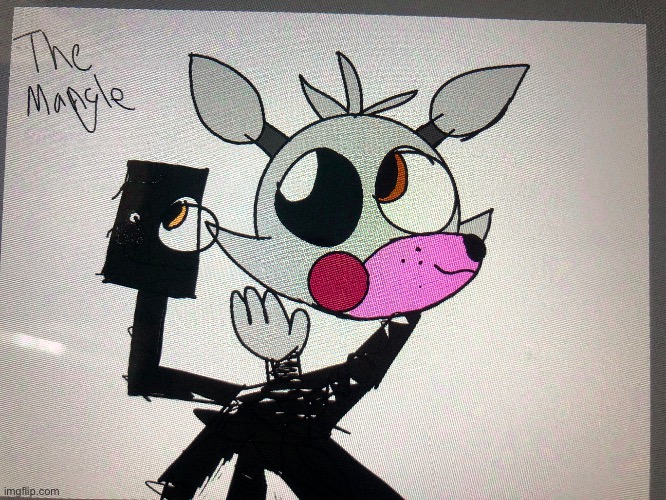 The mangle | image tagged in mangle,fnaf2 | made w/ Imgflip meme maker