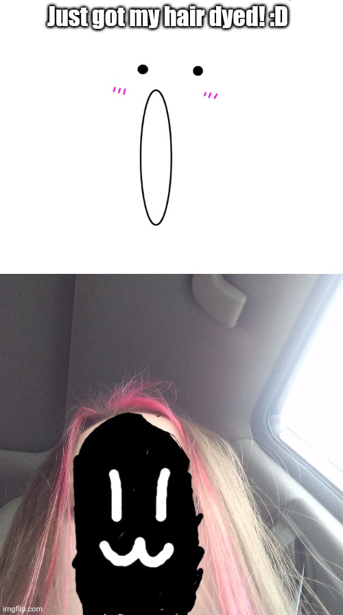 Just got my hair dyed! :D | image tagged in ben pog | made w/ Imgflip meme maker