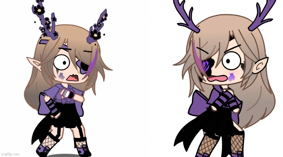 P.o.v: gl Lisa & gc Lisa met | image tagged in gacha | made w/ Imgflip meme maker