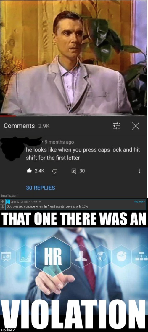 oof size is behemoth | image tagged in that one there was an hr violation | made w/ Imgflip meme maker