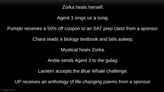 [Uhh guys, don't google what the blue whale challenge is-] (and press F to pay respects to Agent 3) | image tagged in idk,stuff,s o u p,carck | made w/ Imgflip meme maker