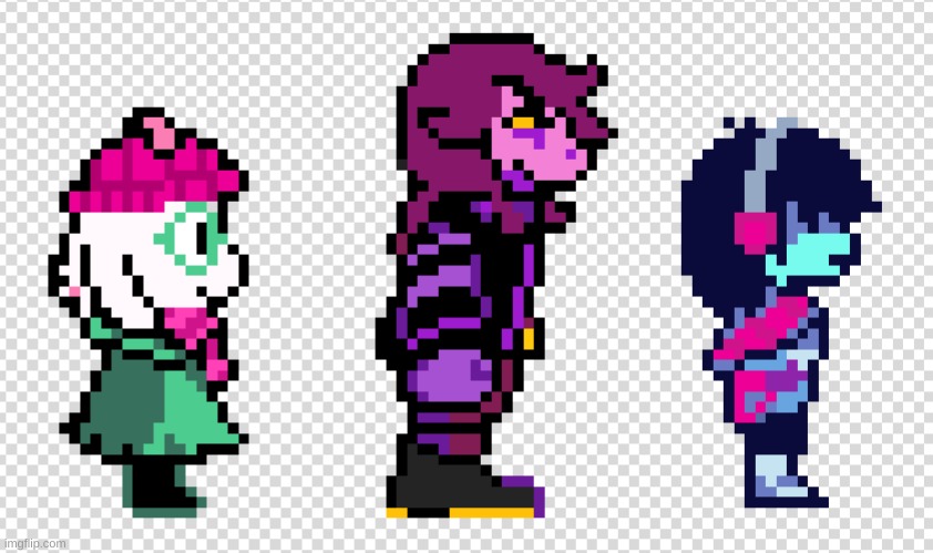 Deltarune Fungang Winter outfits | made w/ Imgflip meme maker