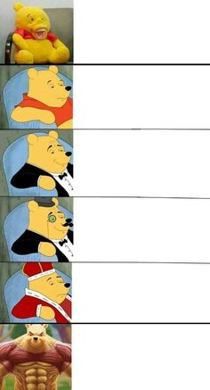 High Quality Winnie the pooh Extended Blank Meme Template