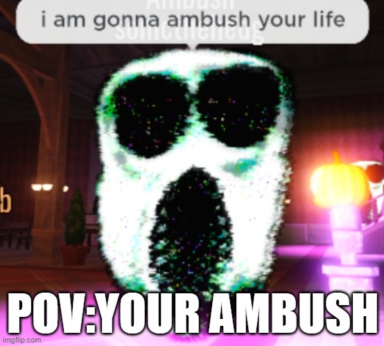pov:your ambush | POV:YOUR AMBUSH | image tagged in ambushing your life | made w/ Imgflip meme maker