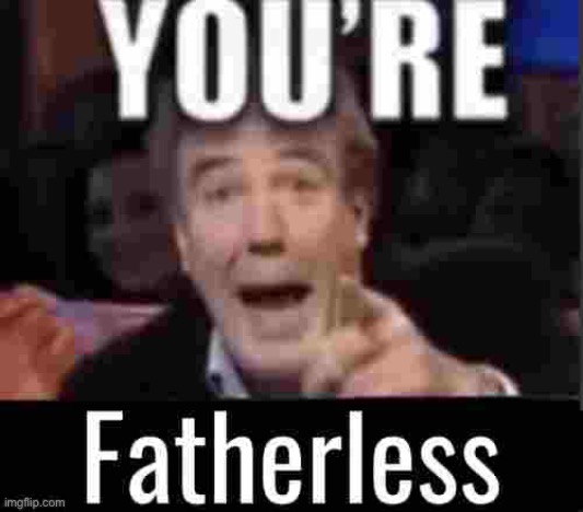 You’re fatherless | image tagged in you re fatherless | made w/ Imgflip meme maker