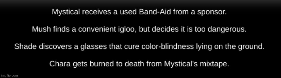 [Was Mystical's mix-tape way too fire for Chara to handle?] | image tagged in idk,stuff,s o u p,carck | made w/ Imgflip meme maker