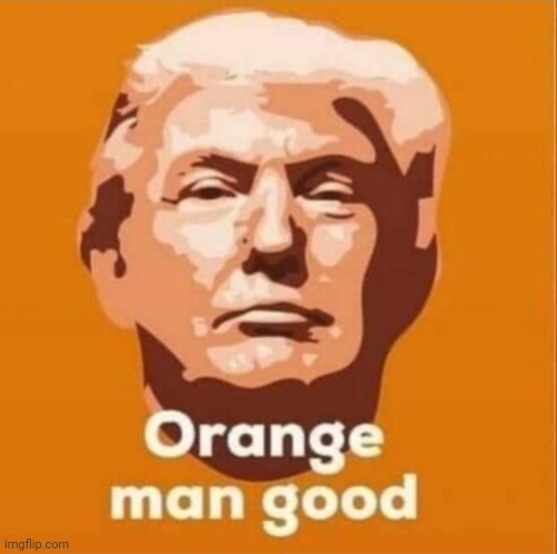 Trump Orange Man template | image tagged in trump orange man template | made w/ Imgflip meme maker