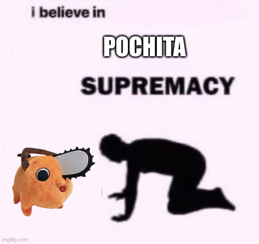 I belive in supermacy | POCHITA | image tagged in i belive in supermacy | made w/ Imgflip meme maker