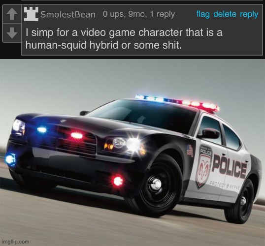 image tagged in police car | made w/ Imgflip meme maker