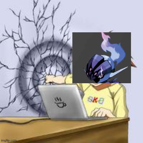Anime wall punch | image tagged in anime wall punch | made w/ Imgflip meme maker