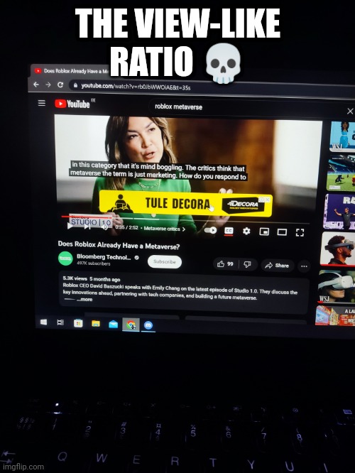 THE VIEW-LIKE RATIO 💀 | made w/ Imgflip meme maker