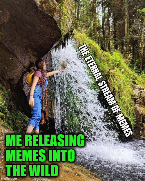 ME RELEASING
MEMES INTO
THE WILD | image tagged in memes | made w/ Imgflip meme maker