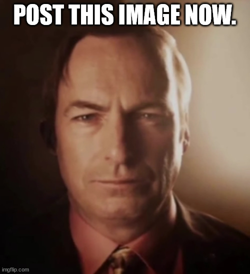 3D saul | POST THIS IMAGE NOW. | image tagged in 3d saul | made w/ Imgflip meme maker