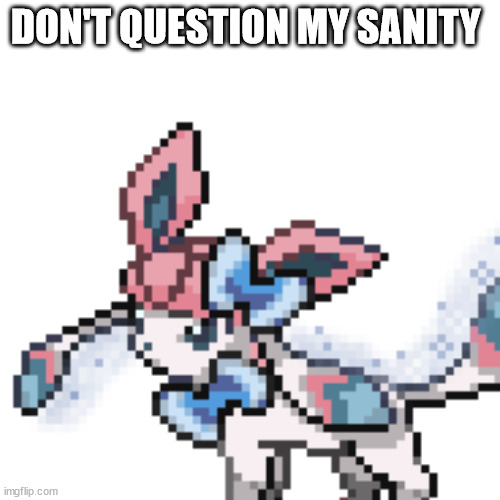 DON'T QUESTION MY SANITY | made w/ Imgflip meme maker