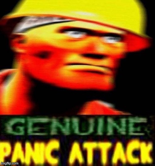 genuine panic attack | image tagged in genuine panic attack | made w/ Imgflip meme maker