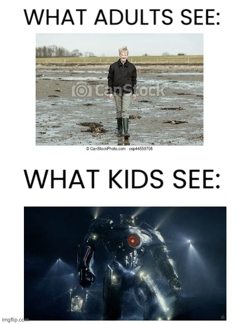 *PACIFIC RIM THEME INTENSIFIES* | image tagged in what adults see what kids see,pacific rim | made w/ Imgflip meme maker