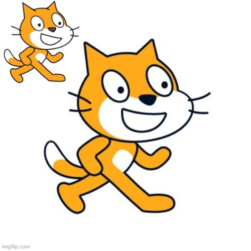 Scratch cat | image tagged in scratch cat | made w/ Imgflip meme maker