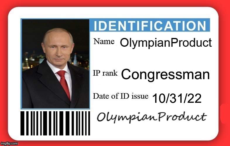 Congressman; 10/31/22 | made w/ Imgflip meme maker