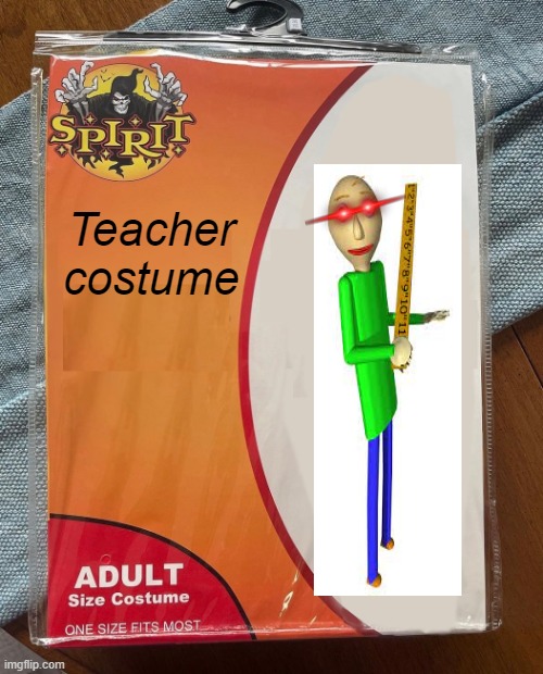 Spirit Halloween | Teacher costume | image tagged in spirit halloween | made w/ Imgflip meme maker