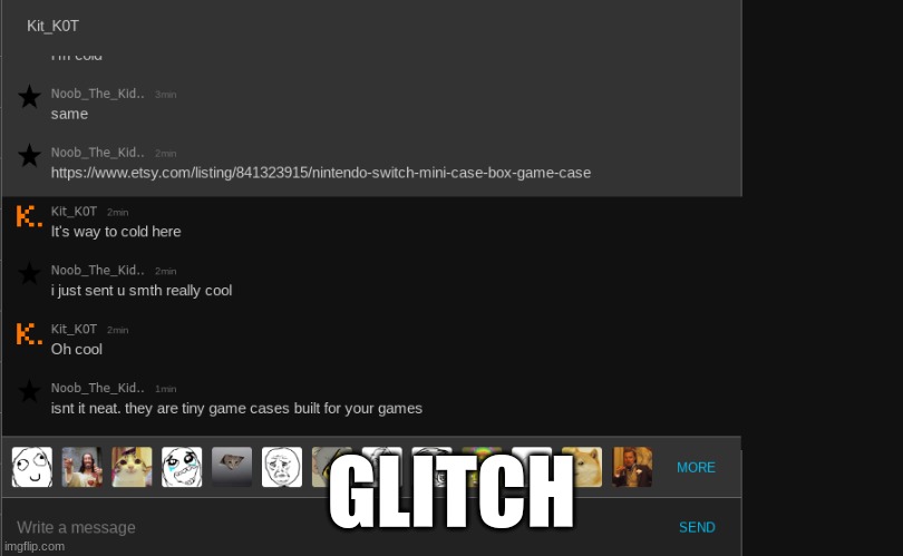 GLITCH | made w/ Imgflip meme maker