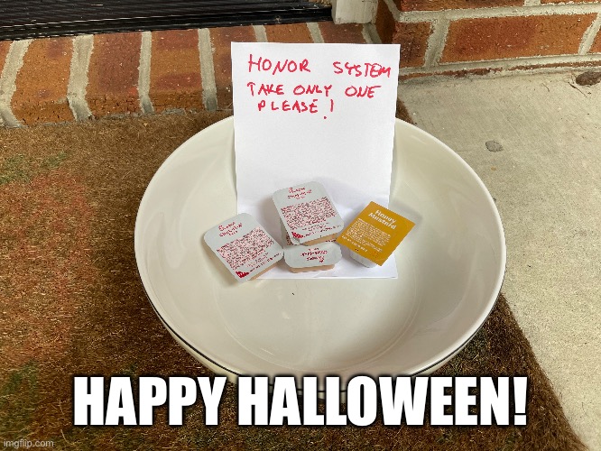 Happy Inflatonoween |  HAPPY HALLOWEEN! | image tagged in inflation,halloween,trick or treat,candy,treats,surprise | made w/ Imgflip meme maker