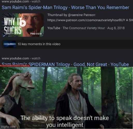 they were awesome | image tagged in star wars prequel qui-gon ability to speak | made w/ Imgflip meme maker