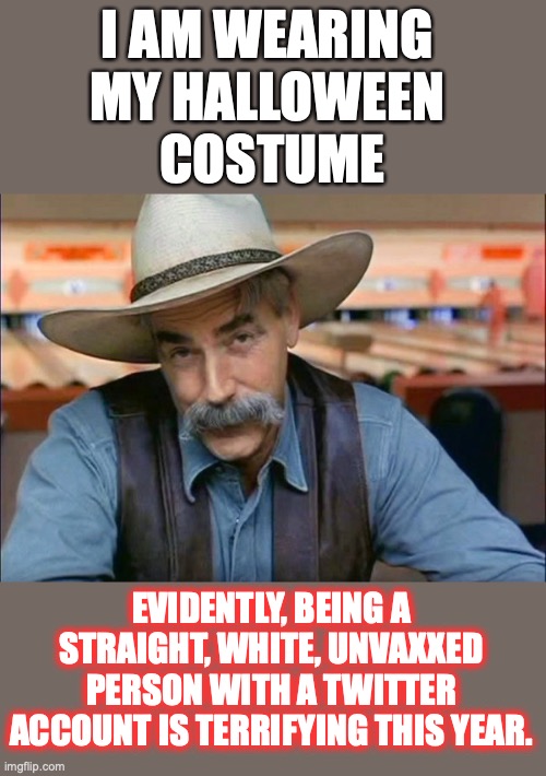 Snowflakes gonna melt. | I AM WEARING 
MY HALLOWEEN 
COSTUME; EVIDENTLY, BEING A STRAIGHT, WHITE, UNVAXXED PERSON WITH A TWITTER ACCOUNT IS TERRIFYING THIS YEAR. | image tagged in 2022,halloween,terrifying,white,liberals,outrage | made w/ Imgflip meme maker