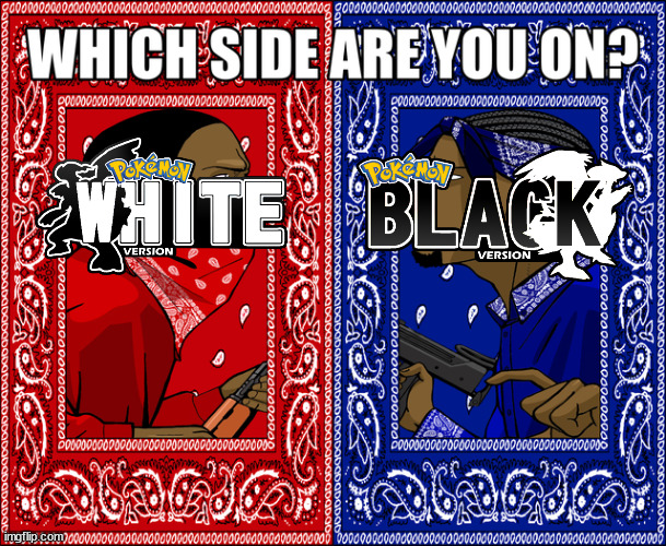 i'm on black | image tagged in which side are you on | made w/ Imgflip meme maker