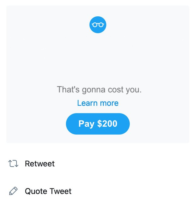 High Quality blank you owe money for a tweet Blank Meme Template