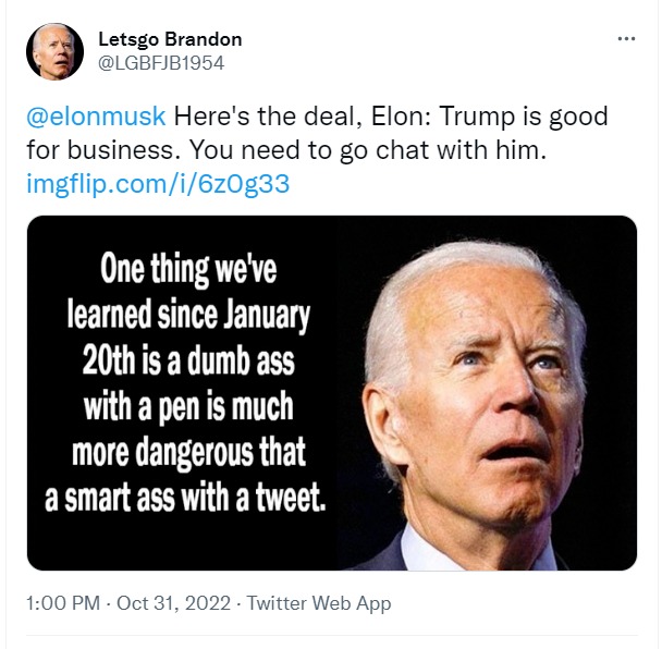 Here s the deal elon trump is good for business you need to go chat