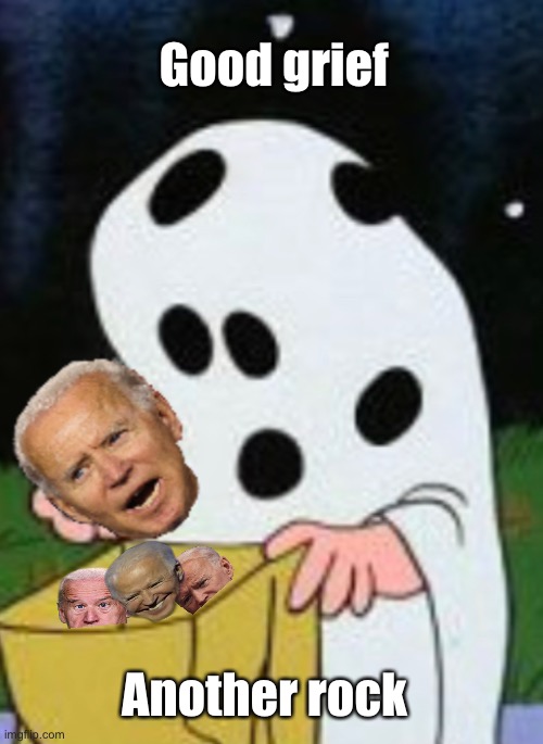 Happy Halloween | Good grief; Another rock | image tagged in politics lol,memes | made w/ Imgflip meme maker