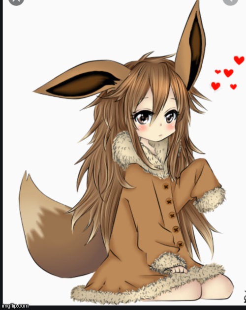 Eevee human | image tagged in eevee human | made w/ Imgflip meme maker