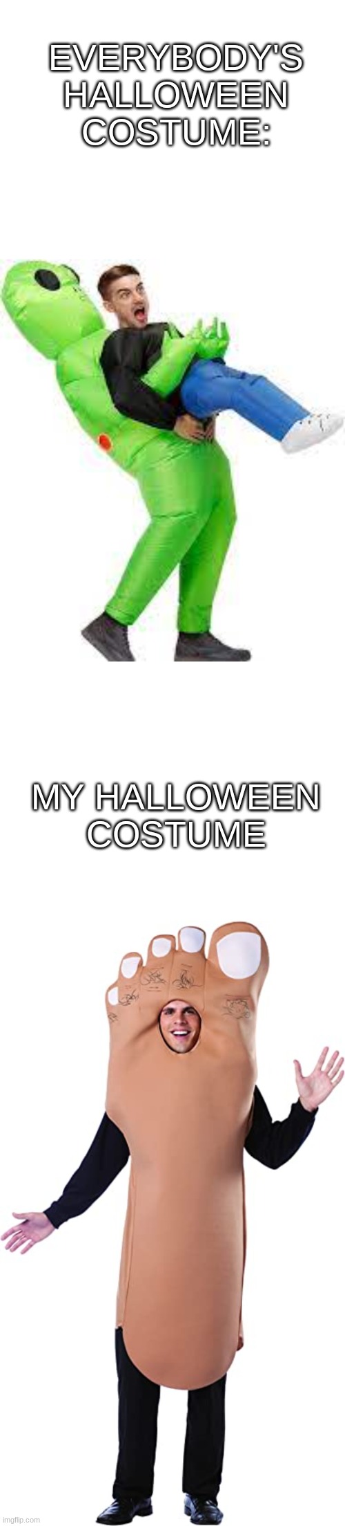 True True | EVERYBODY'S HALLOWEEN COSTUME:; MY HALLOWEEN COSTUME | image tagged in memes,halloween | made w/ Imgflip meme maker