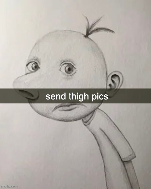 Send Thigh Pics | image tagged in send thigh pics | made w/ Imgflip meme maker