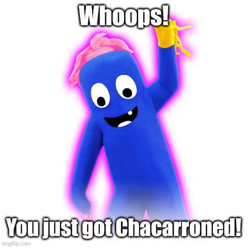 Chacarron | Whoops! You just got Chacarroned! | image tagged in chacarron | made w/ Imgflip meme maker