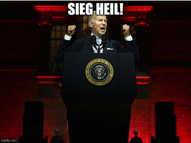 Joe Biden Pseudo Nazi Rally | SIEG HEIL! | image tagged in joe biden pseudo nazi rally | made w/ Imgflip meme maker