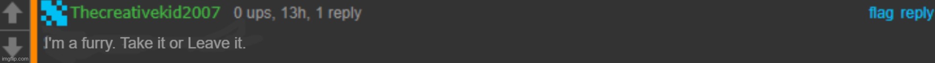 lmao | image tagged in tck coming out as a furry | made w/ Imgflip meme maker