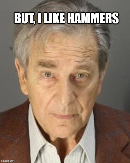 PAUL PELOSI | BUT, I LIKE HAMMERS | image tagged in paul pelosi | made w/ Imgflip meme maker