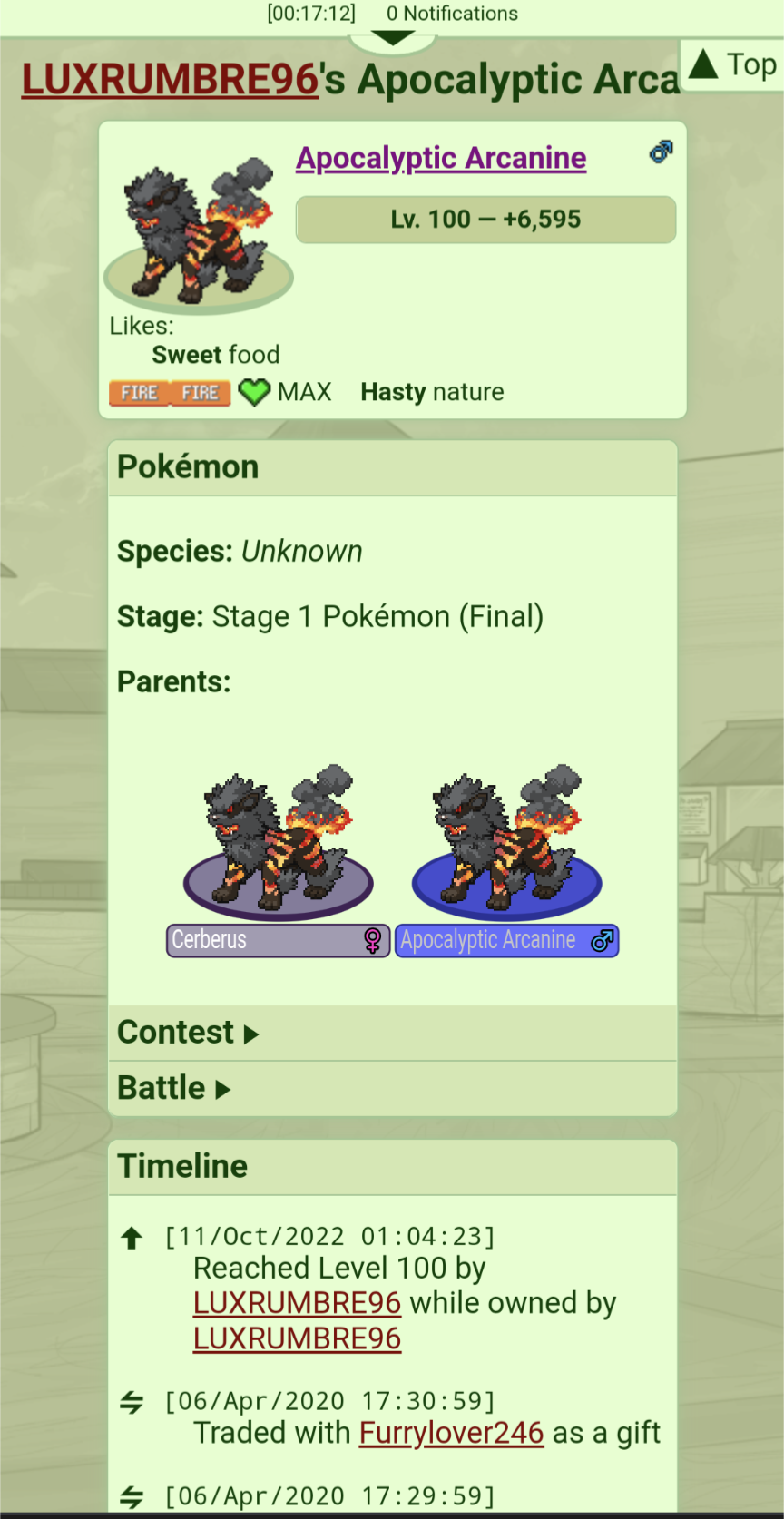 Somebody's Apocalyptic Arcanine Blank Meme Template