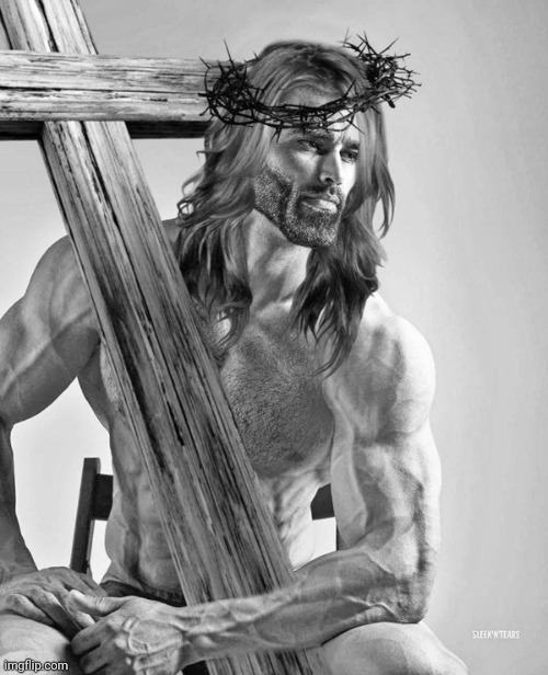 Your ultimate homie and your lord & savior, Jesus | image tagged in your ultimate homie and your lord savior jesus,giga chad,jesus christ,christianity | made w/ Imgflip meme maker