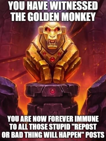 GOLDEN MONKEY Blank Meme Template