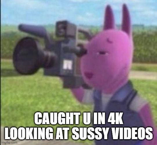 Caught in 4k | CAUGHT U IN 4K LOOKING AT SUSSY VIDEOS | image tagged in caught in 4k | made w/ Imgflip meme maker