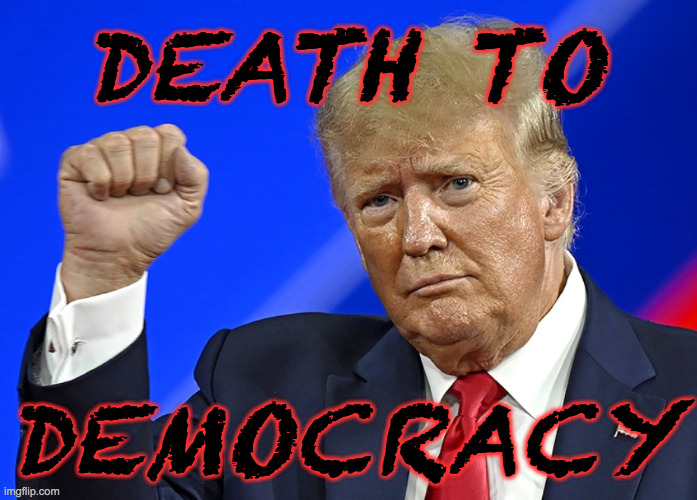 DEATH TO
 
 
 

DEMOCRACY | made w/ Imgflip meme maker
