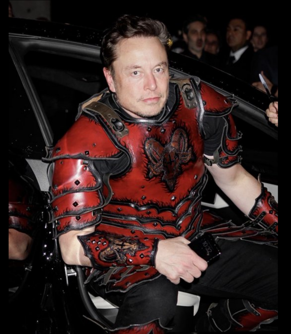 High Quality Elon Red Armor, I don't usually Blank Meme Template