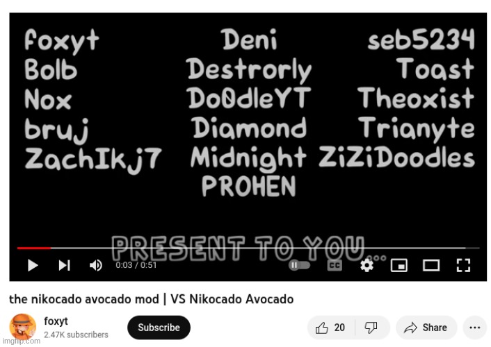 I helped on this funni mod | made w/ Imgflip meme maker