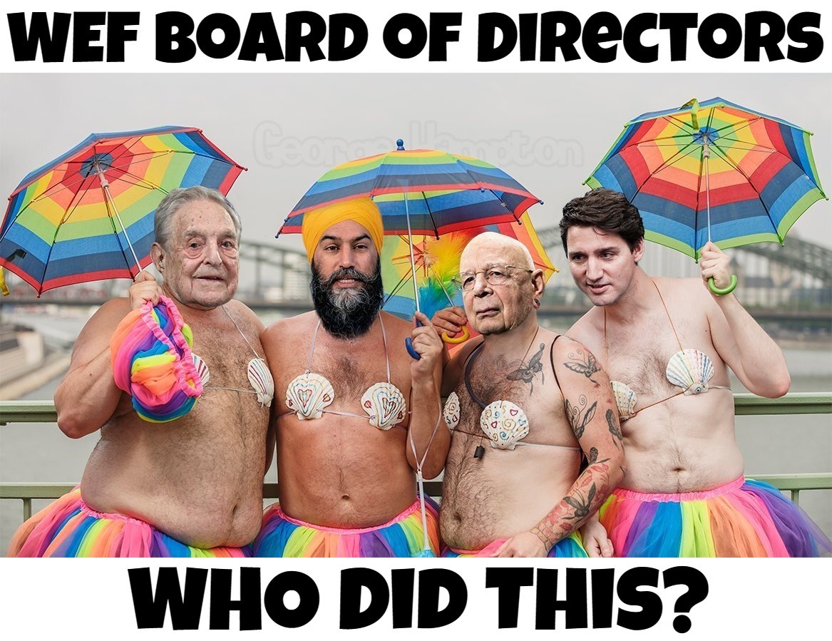 WEF Board of Directors | image tagged in wef,world economic forum,board of directors,the book of faggets,gay douchebag,douchebags | made w/ Imgflip meme maker