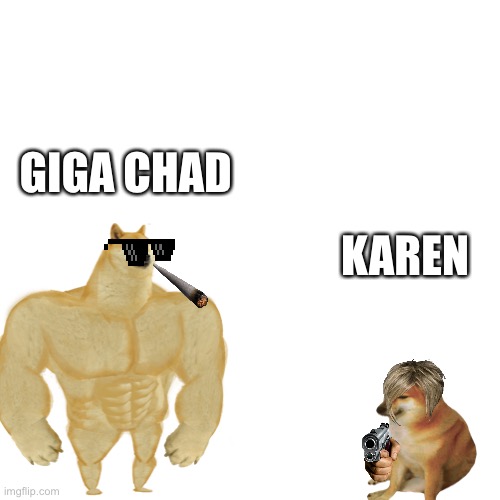 Giga chad template - Imgflip