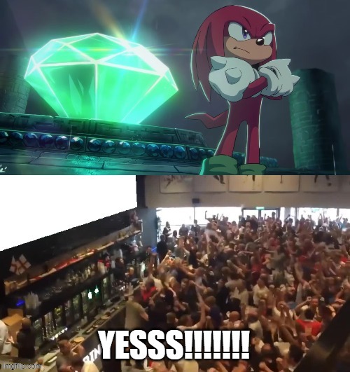 Frontiers Prologue anime is SO GOOD! check it out if you haven't yet! | image tagged in sonic the hedgehog,knuckles | made w/ Imgflip meme maker